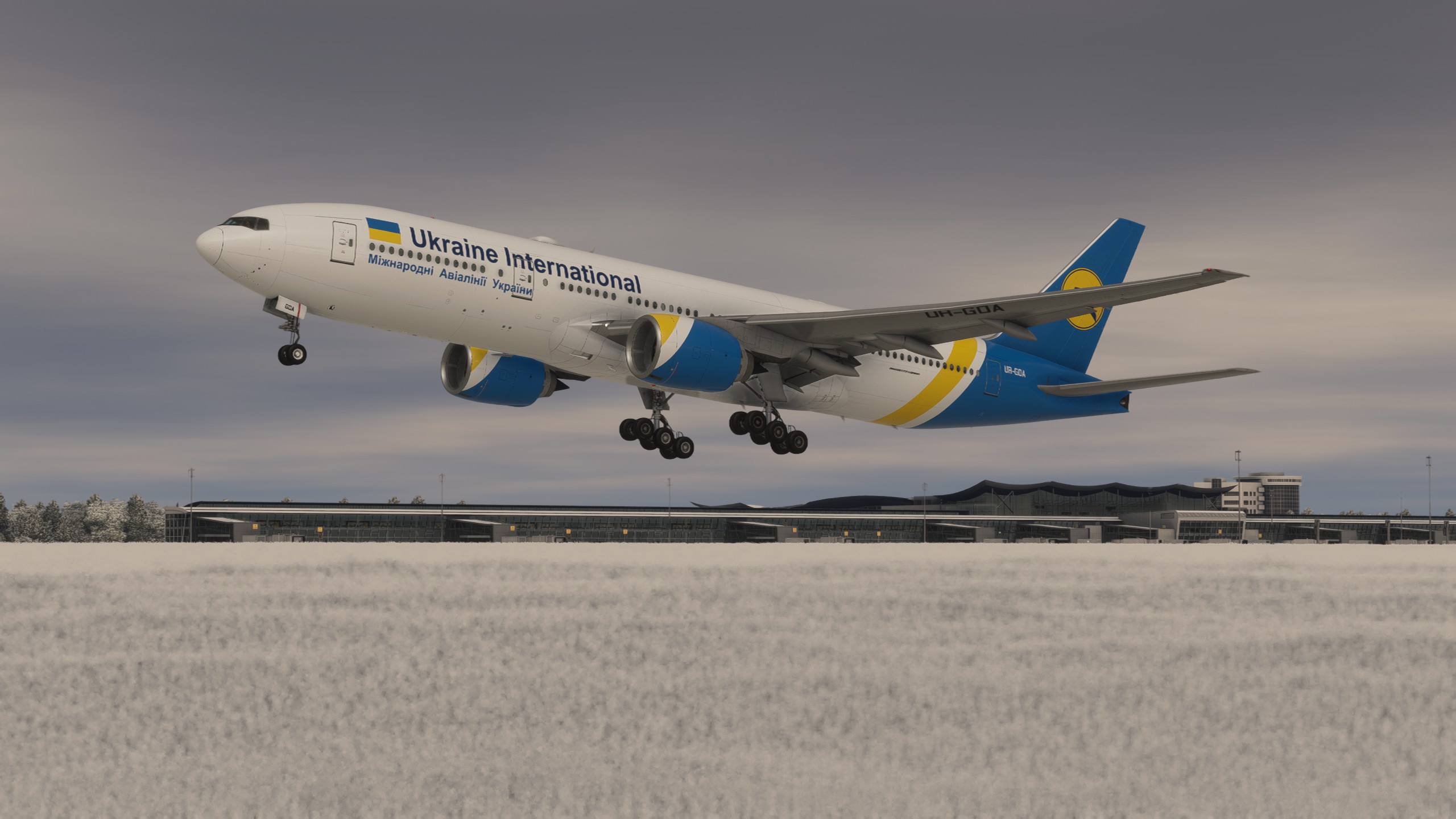 Ukraine International Airlines (UR-GOA) With Cabin - Aircraft