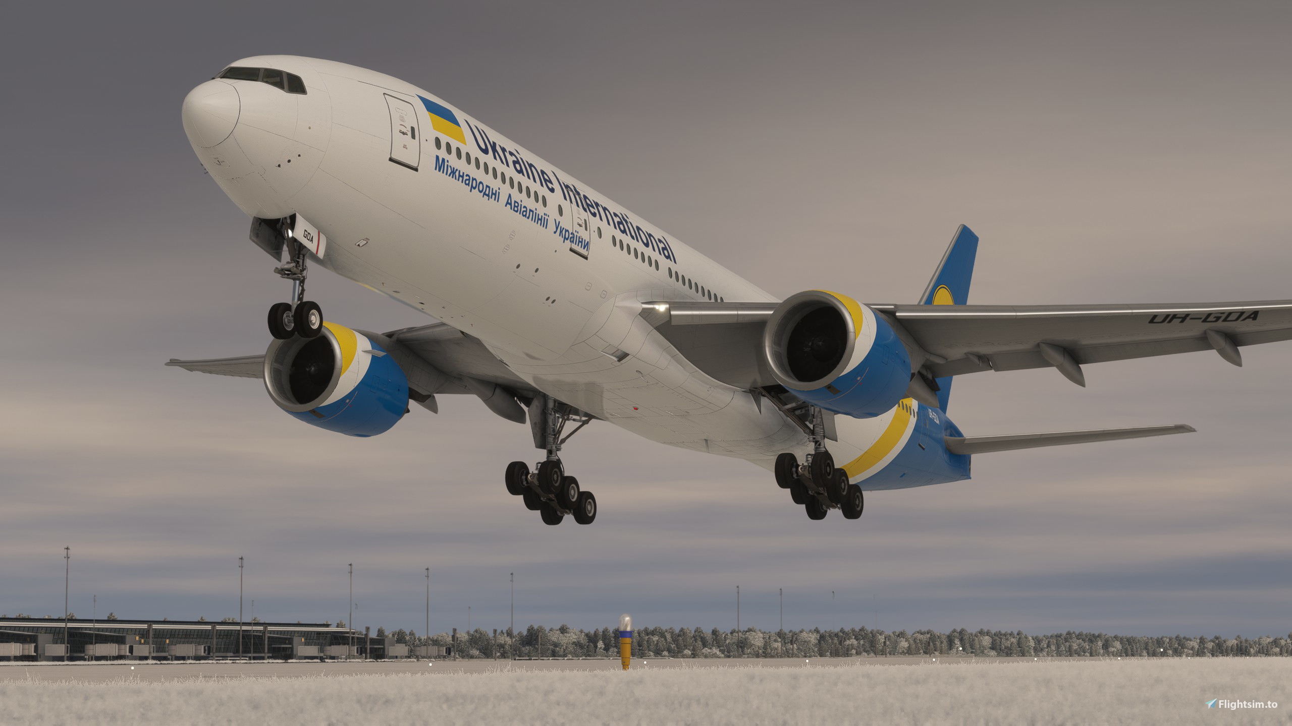 Ukraine International Airlines (UR-GOA) With Cabin - Aircraft