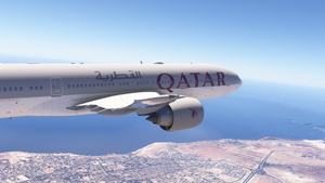 PMDG 777-200ER w/ cabin Qatar Airways complete fleet (regular, 100th aircraft, 2022 World Cup) thumbnail 5