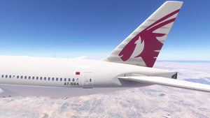 PMDG 777-200ER w/ cabin Qatar Airways complete fleet (regular, 100th aircraft, 2022 World Cup) thumbnail 2