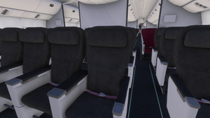 PMDG 777-200ER w/ cabin Qatar Airways complete fleet (regular, 100th aircraft, 2022 World Cup) thumbnail 11