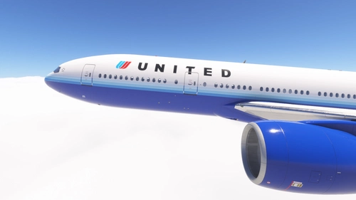 PMDG 777-200ER /w cabin United Airlines - Blue Tulip N784UA & N794UA