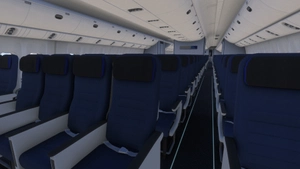 PMDG 777-200ER /w cabin United Airlines Evo Blue fleet thumbnail 12