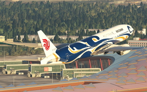 PMDG 777-200ER(PW) Air China Blue Phoneix B-2059 Speical Livery thumbnail 1