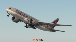Qatar Airways | A7-BBB | PMDG Boeing 777-200LR thumbnail 1