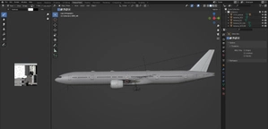 Blender Paintkit for the PMDG 777-300ER | 8k thumbnail 3