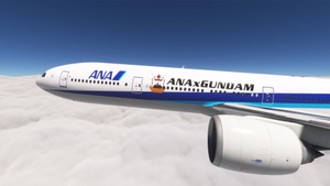 PMDG 777-300ER ANA All Nippon Airways - ANA x Gundam (JA755A) thumbnail 1