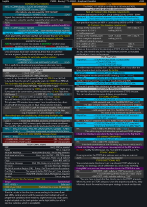 PMDG 777-300ER - Graphical  Checklist - Normal/Non-Normal Procedures thumbnail 2