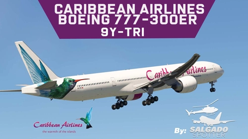 PMDG 777-300ER old Caribbean airlines  9Y-TRI fictional