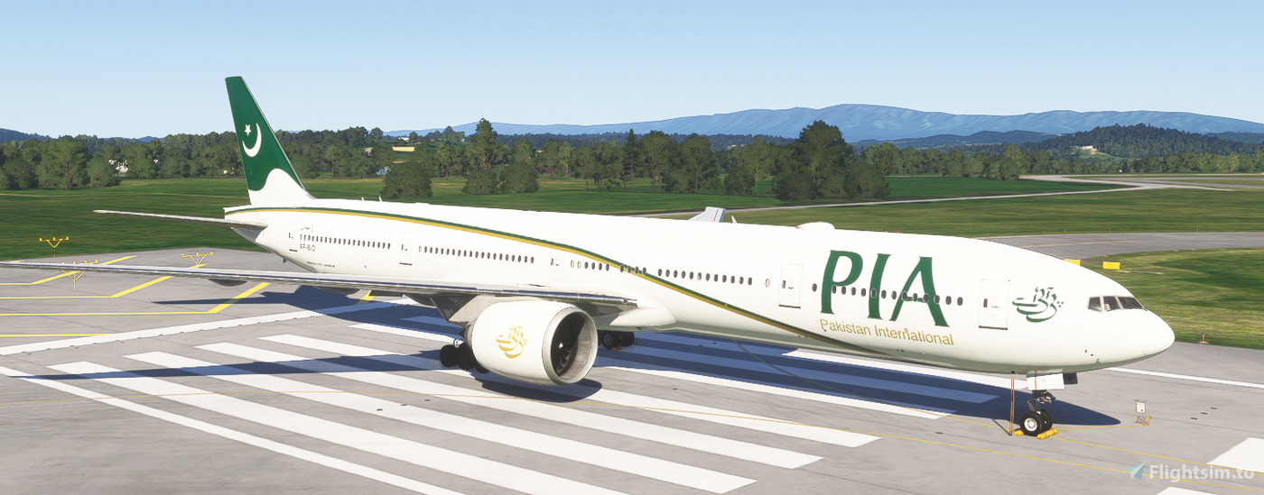 PMDG 777-300ER Pakistan International Airlines (AP-BID)- w/Cabin 对于 ...