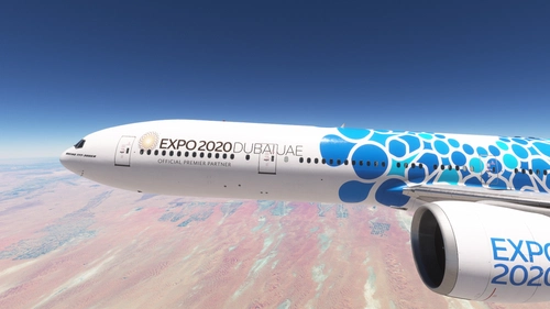  PMDG 777-300ER w/ cabin Emirates EXPO 2020 Fleet