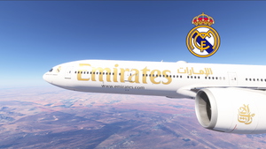 PMDG 777-300ER w/ cabin Emirates - Real Madrid (A6-ECG) thumbnail 1