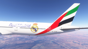 PMDG 777-300ER w/ cabin Emirates - Real Madrid (A6-ECG) thumbnail 2