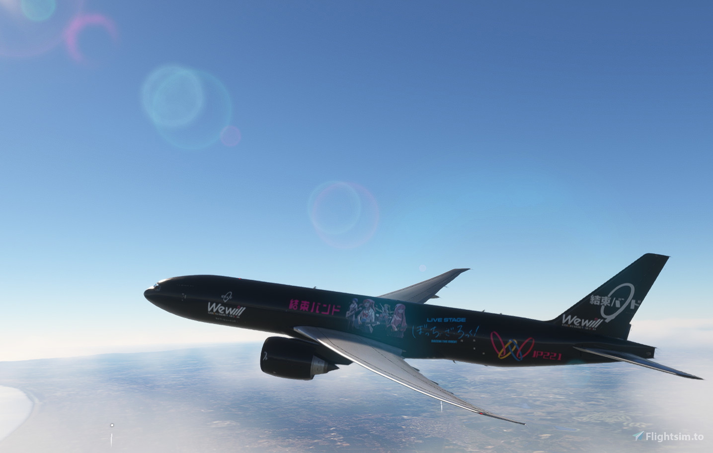PMDG 777F kessoku band 結束バンド 8K livery for Microsoft Flight