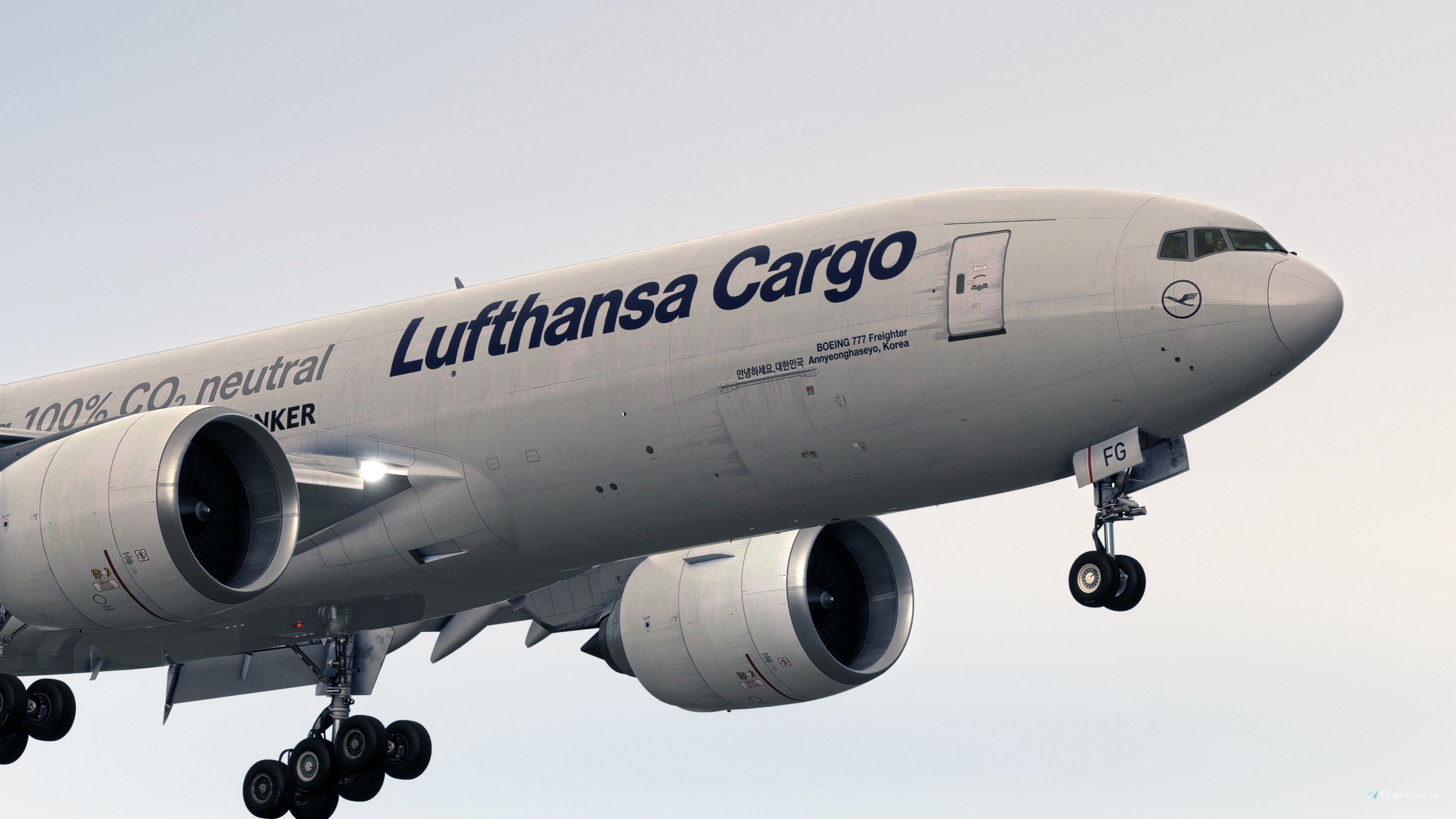 PMDG 777F | Lufthansa Cargo D-ALFG (Annyeonghaseyo) Special Livery - Image 1