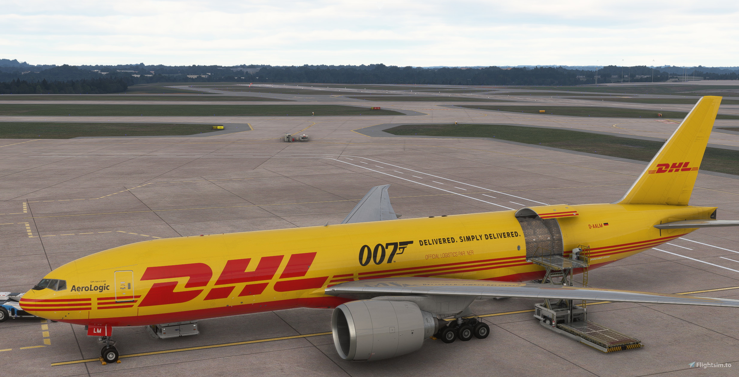 PMDG 777F DHL Express 007 livery - Aircraft Liveries for MSFS