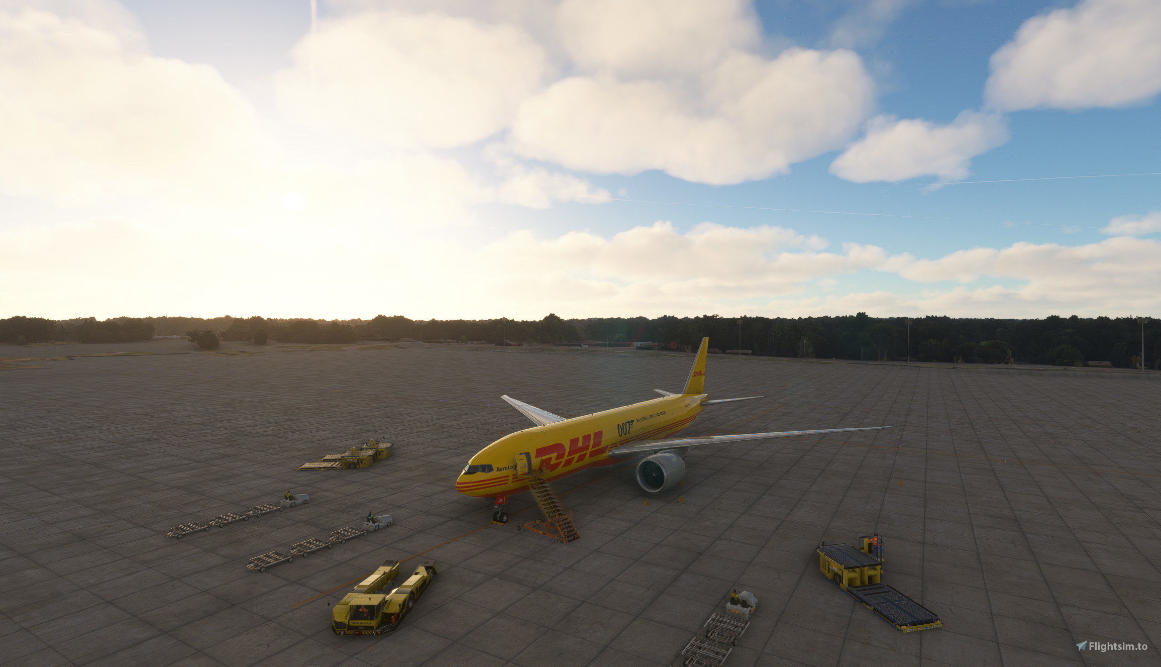 PMDG 777F DHL Express 007 livery für Microsoft Flight Simulator | MSFS