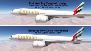 PMDG 777F Emirates Sky Cargo complete fleet thumbnail 7