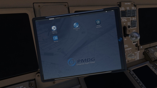 PMDG 777F Hidden Tablet Hand