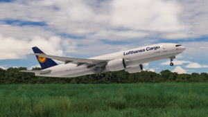 PMDG 777F Lufthansa Cargo | D-ALFB | 8K thumbnail 1