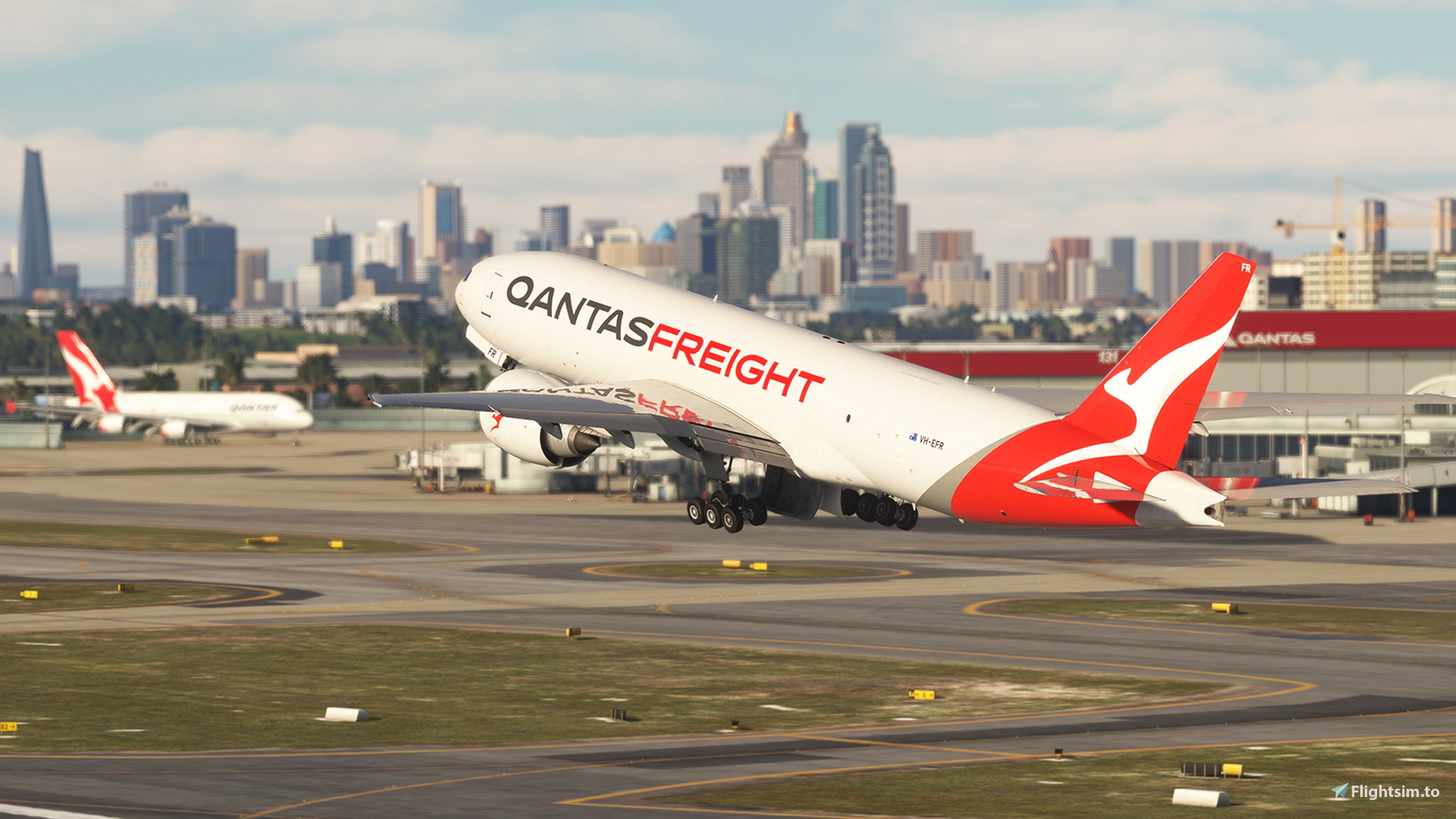 PMDG 777F Qantas Freight VH-EFR 2016 - Image 1
