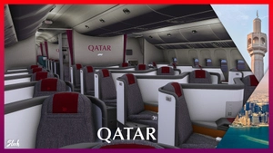 PMDG 77W | Qatar New Formula 1 A7-BEL "Fictional" [8K] thumbnail 7