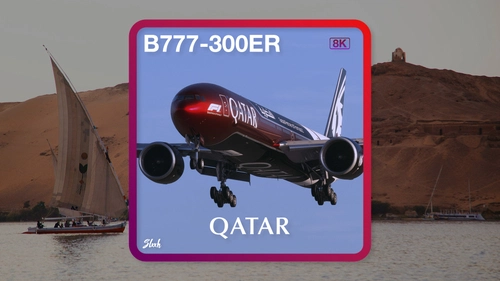 PMDG 77W | Qatar New Formula 1 A7-BEB "Fictional" [8K] 