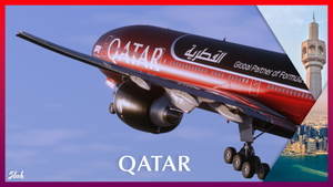 PMDG 77W | Qatar New Formula 1 A7-BEB "Fictional" [8K]  thumbnail 3