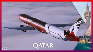 PMDG 77W | Qatar New Formula 1 A7-BEB "Fictional" [8K]  thumbnail 5