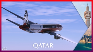 PMDG 77W | Qatar New Formula 1 A7-BEB "Fictional" [8K]  thumbnail 7