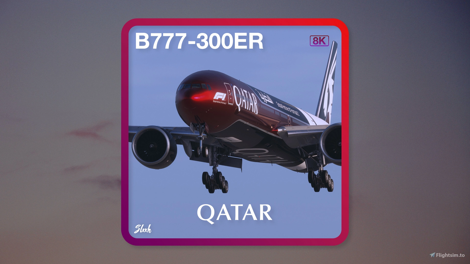 PMDG 77W | Qatar New Formula 1 A7-BEL "Fictional" [8K] - Image 1