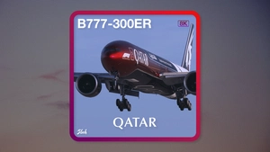 PMDG 77W | Qatar New Formula 1 A7-BEL "Fictional" [8K] thumbnail 1