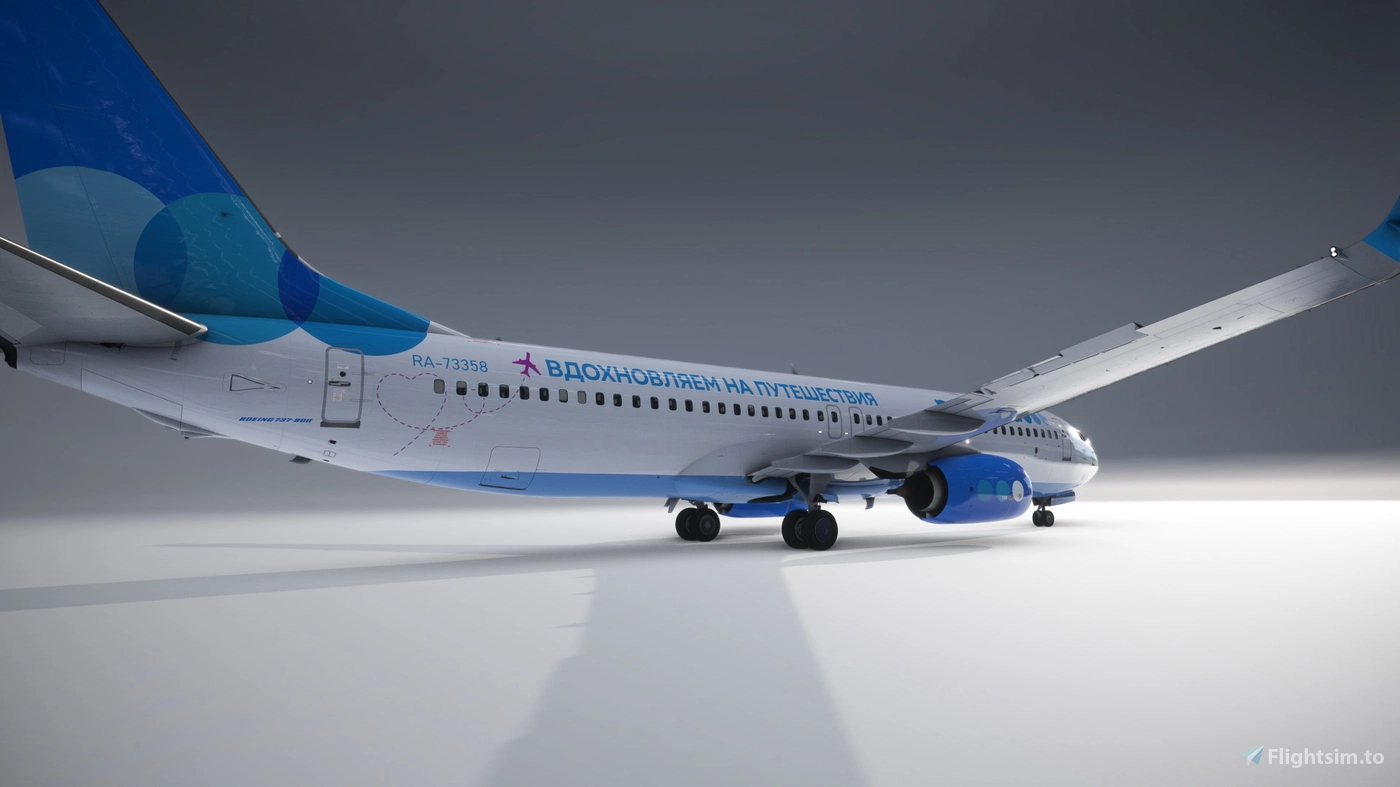 PMDG b738 | Pobeda (RA-73358) для Microsoft Flight Simulator | MSFS
