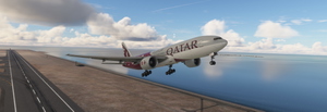PMDG B777-200ER Qatar Airways (A7-BBI World Cup 2022) (A7-BBG) thumbnail 1