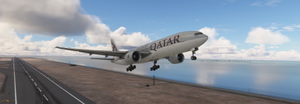 PMDG B777-200ER Qatar Airways (A7-BBI World Cup 2022) (A7-BBG) thumbnail 2