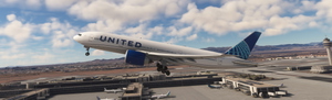 PMDG B777-200LR | United Airlines (Evo Blue) | Fictional | Requested thumbnail 4