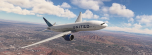 PMDG B777-200LR | United Airlines (Evo Blue) | Fictional | Requested thumbnail 6