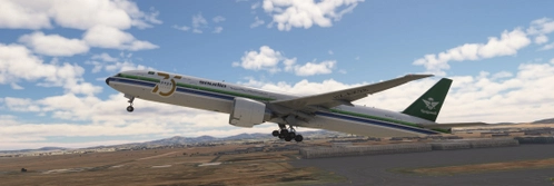PMDG B777-300ER | Saudia Airlines HZ-AK28 | 75 Years (1945-2020)  | w/Cabin