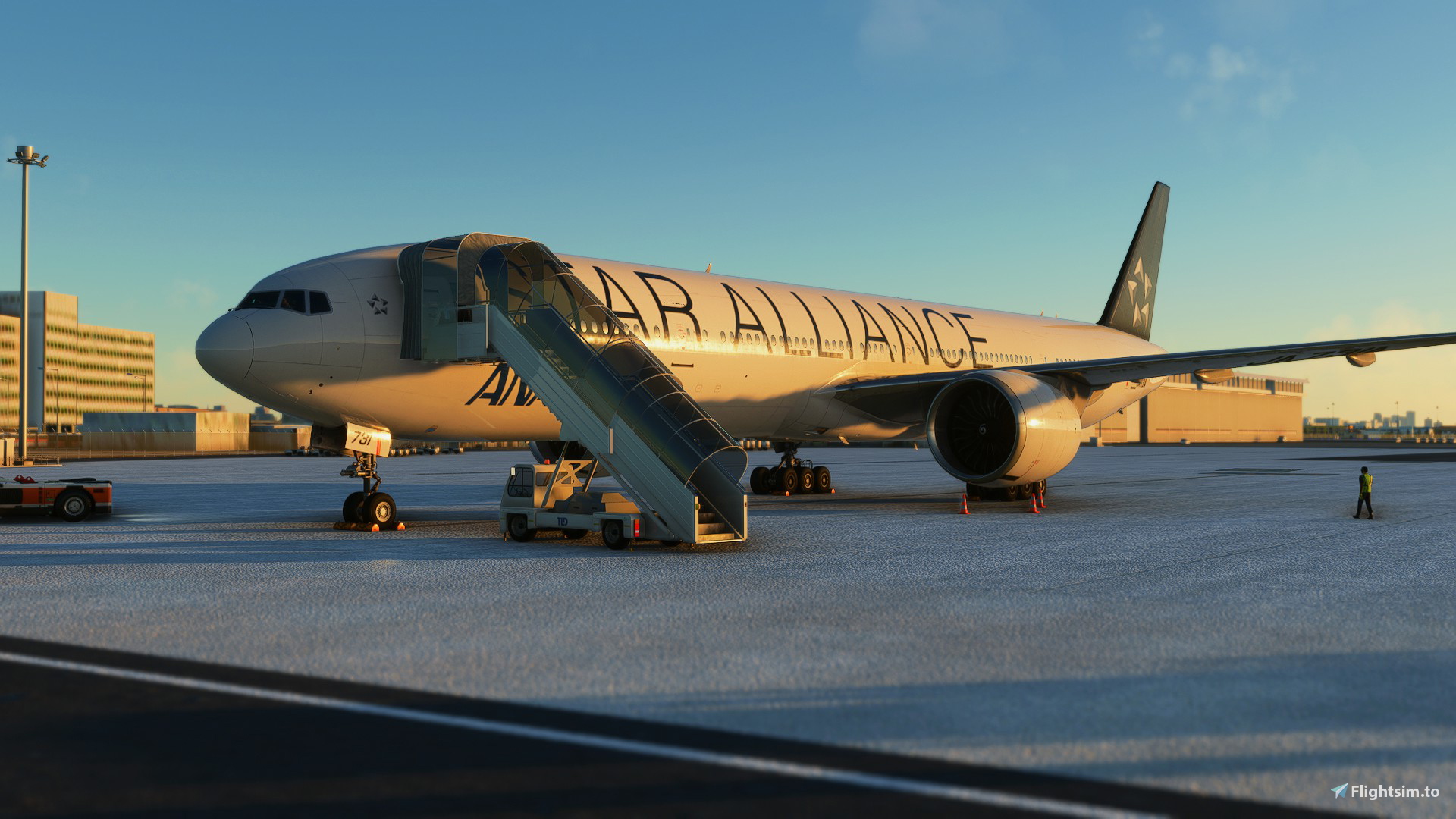 PMDG B777-300ER All Nippon Airways JA731A star alliance liveries