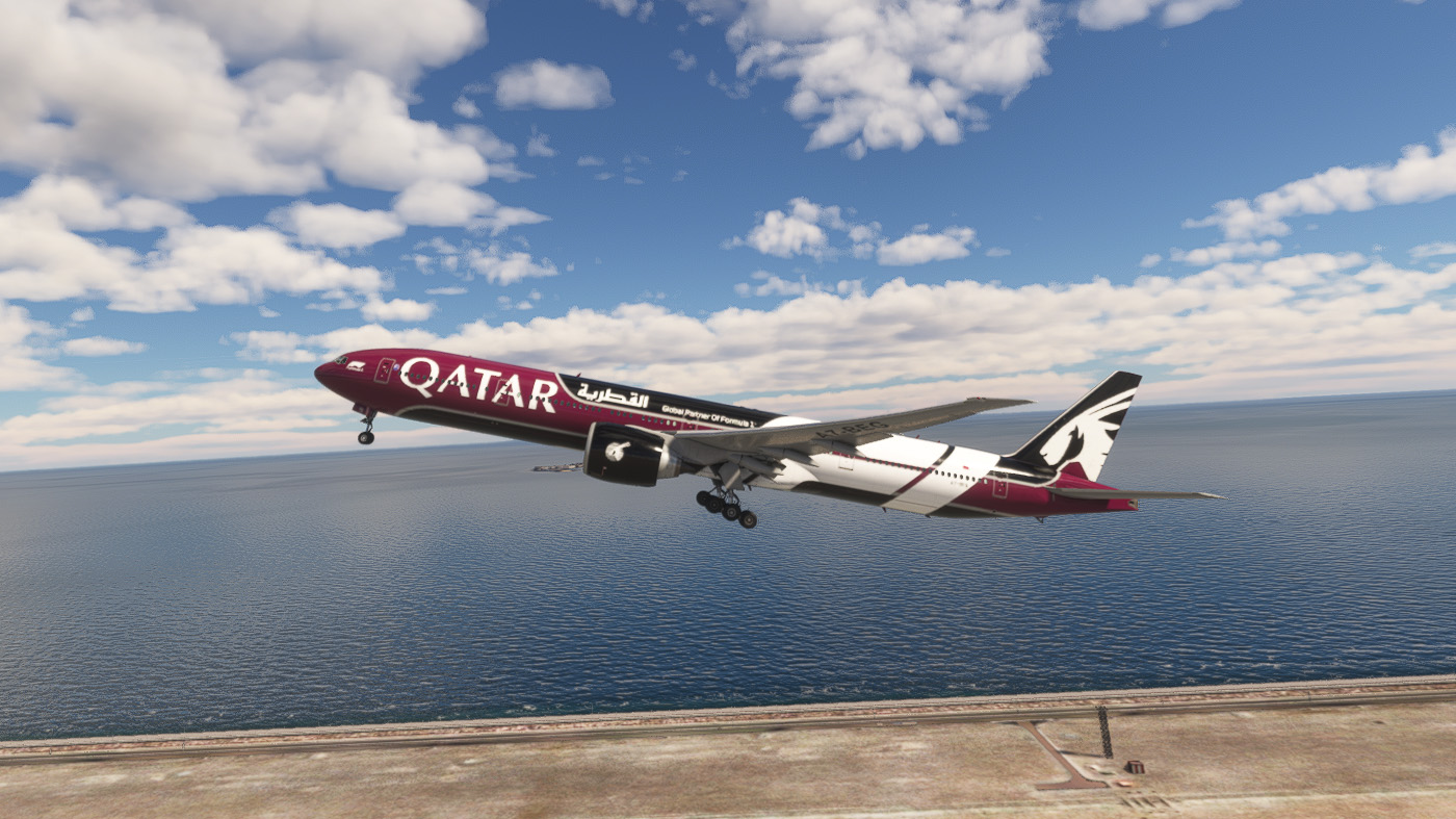 PMDG B777-300ER | Qatar Airways A7-BEG (Formula 1) | Requested - Image 1