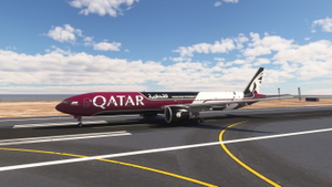 PMDG B777-300ER | Qatar Airways A7-BEG (Formula 1) | Requested thumbnail 2