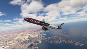 PMDG B777-300ER | Qatar Airways A7-BEG (Formula 1) | Requested thumbnail 4