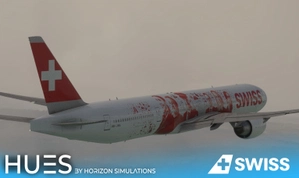 PMDG B777-3DEER Swiss HB-JNA Swiss Faces Livery W/cabin thumbnail 4