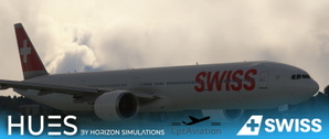 PMDG B777-3DEER Swiss HB-JNB Swiss Livery W/cabin thumbnail 1