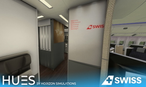PMDG B777-3DEER Swiss HB-JNB Swiss Livery W/cabin thumbnail 5