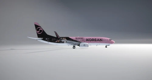 PMDG Boeing 737-800ssw Korean Air BLACK PINK (Fictional)