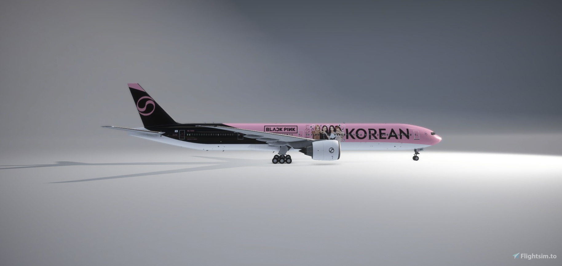 PMDG Boeing 777-300ER Korean Air BLACK PINK (Fictional) - Aircraft