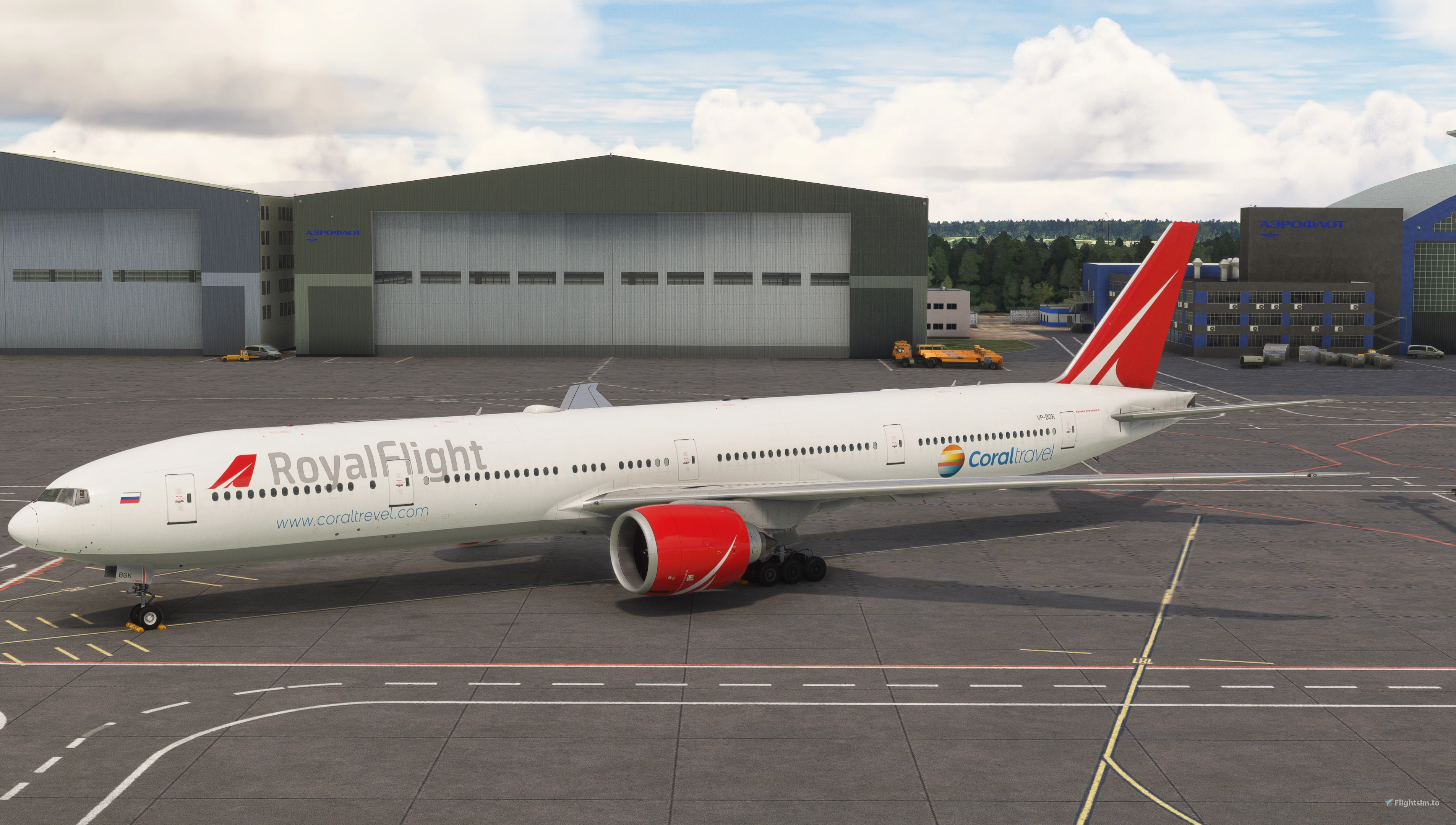 PMDG Boeing 777-300ER Royal Flight VP-BGK for Microsoft Flight