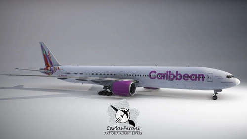 PMDG Boeing B777-300-ER | 9Y-DOM | Caribbean Airlines with personalized passenger cabin