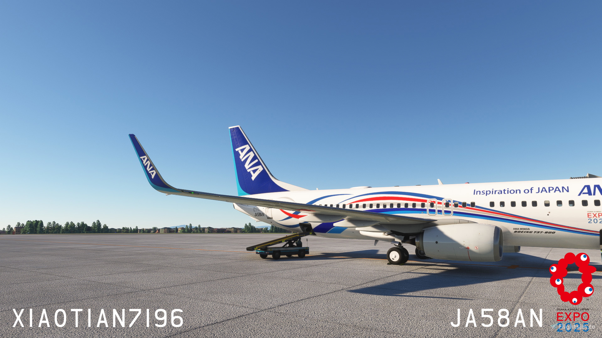 航空機・ヘリコプター 1/400 ANA B737-881 JA58AN EXPO2025 ANA B737-800 Reg: JA58AN 